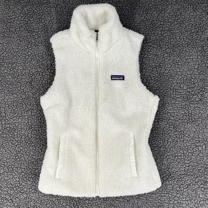 Patagonia Jacket Womens Extra Small White Los Gatos Full Zip Vest Hiking Outdoor
